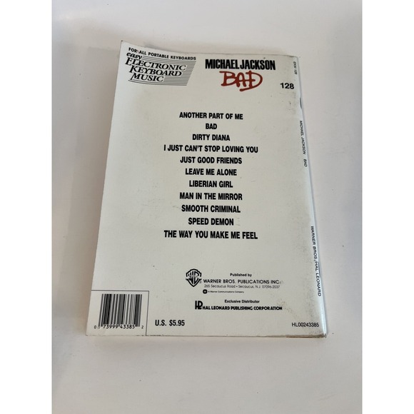 Michael Jackson Bad Electronic Keyboard Music R - Picture 2 of 2